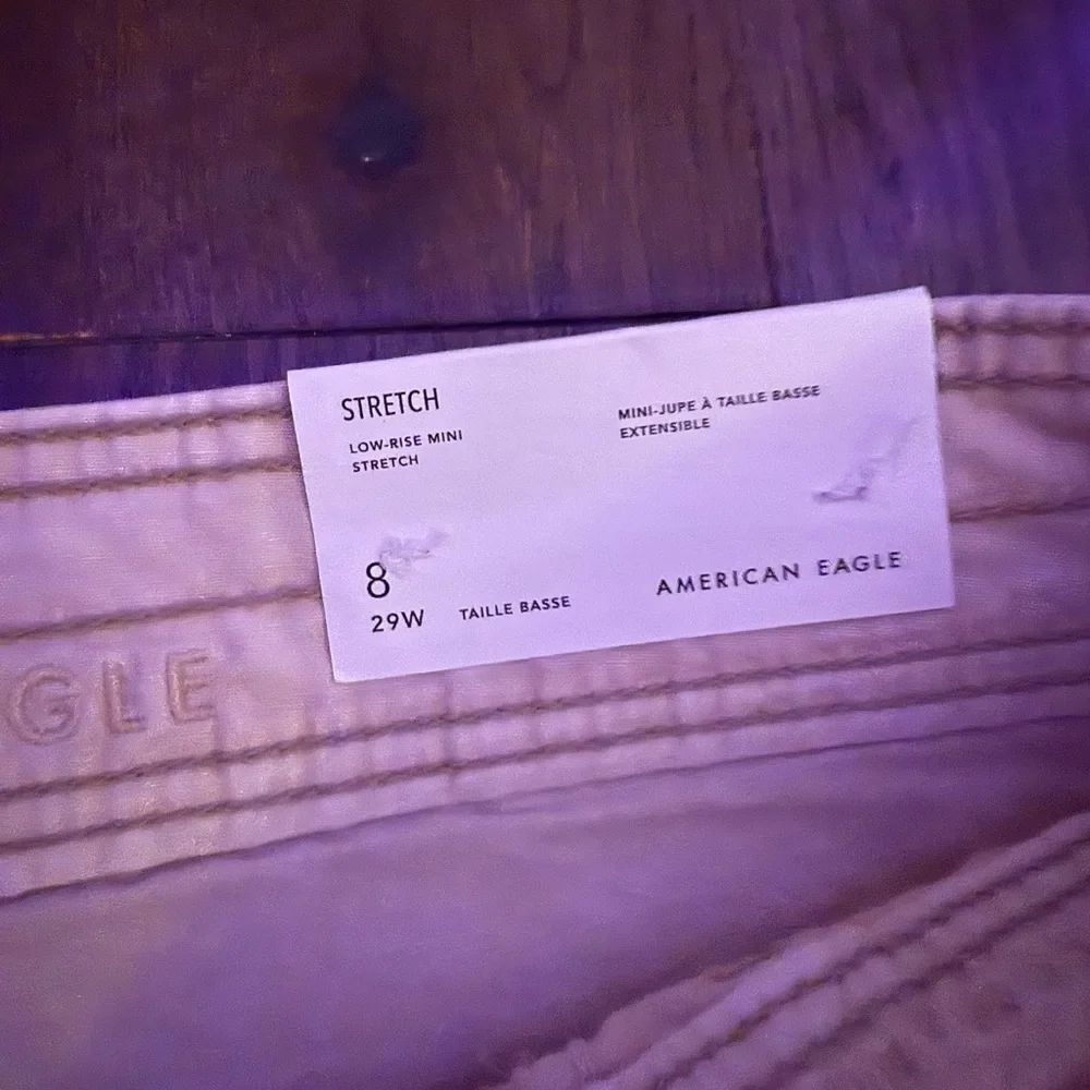 American Eagle Outfitters Cream Mini Skirt - Picture 2 of 4